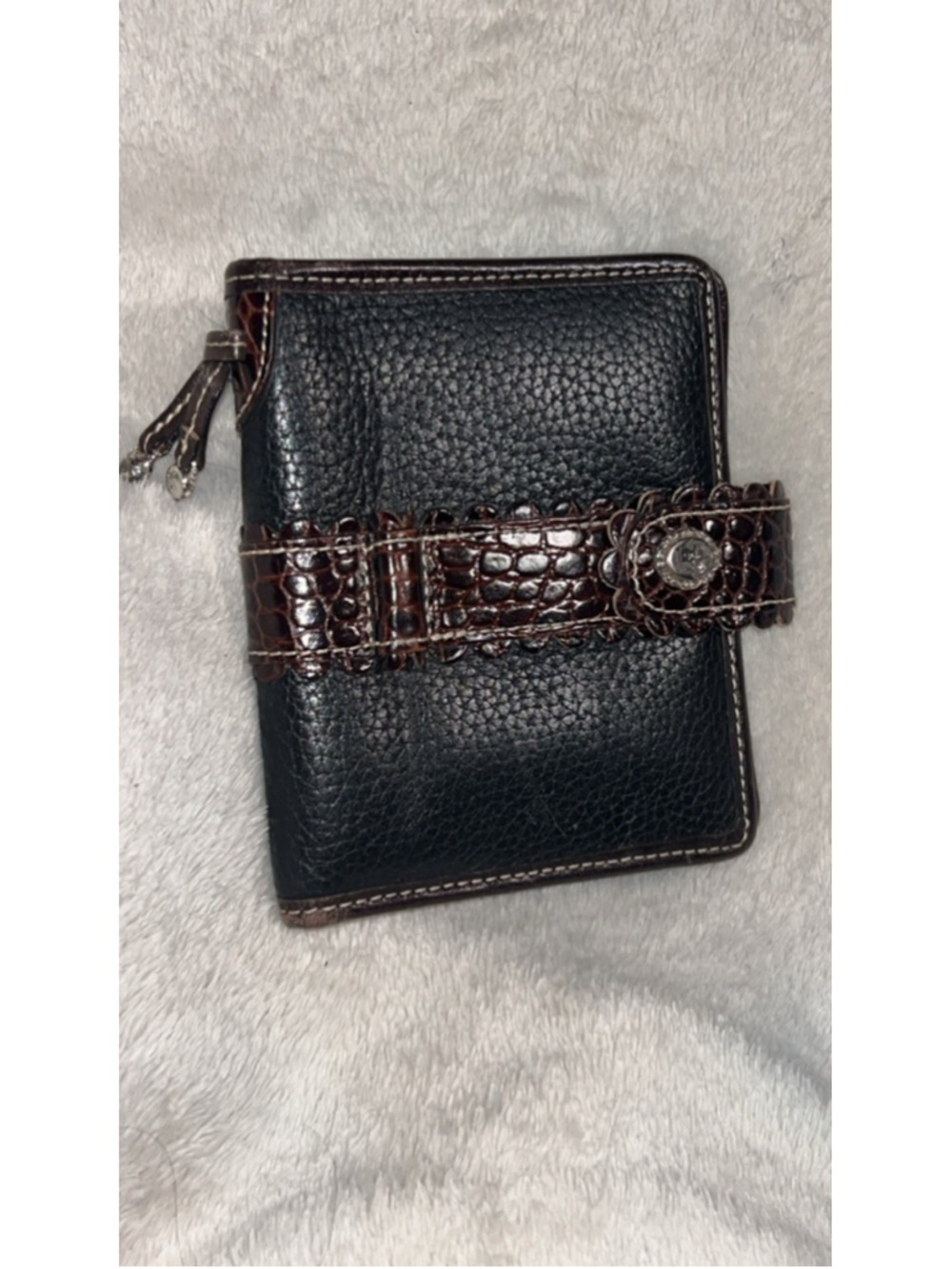 Women's Brighton Wallet One Size Black Brown